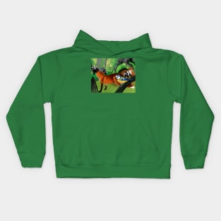 Of foxes and badgers Kids Hoodie